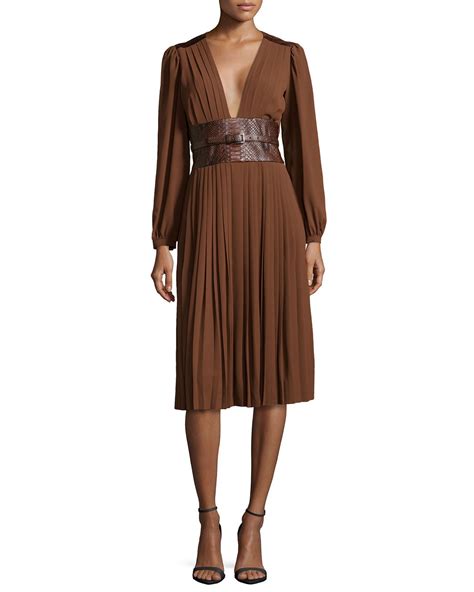 michael kors brown dresses